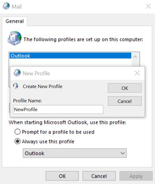 how-to-re-create-the-outlook-mail-profile-exclaimer-knowledge-base